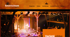Desktop Screenshot of konzertscheune.de